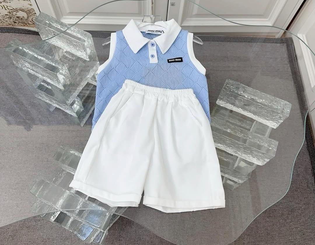 Shirt baby blue& short white