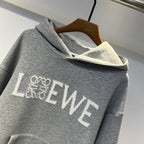 Loewe - Grey Anagram Embroidered Hoodie