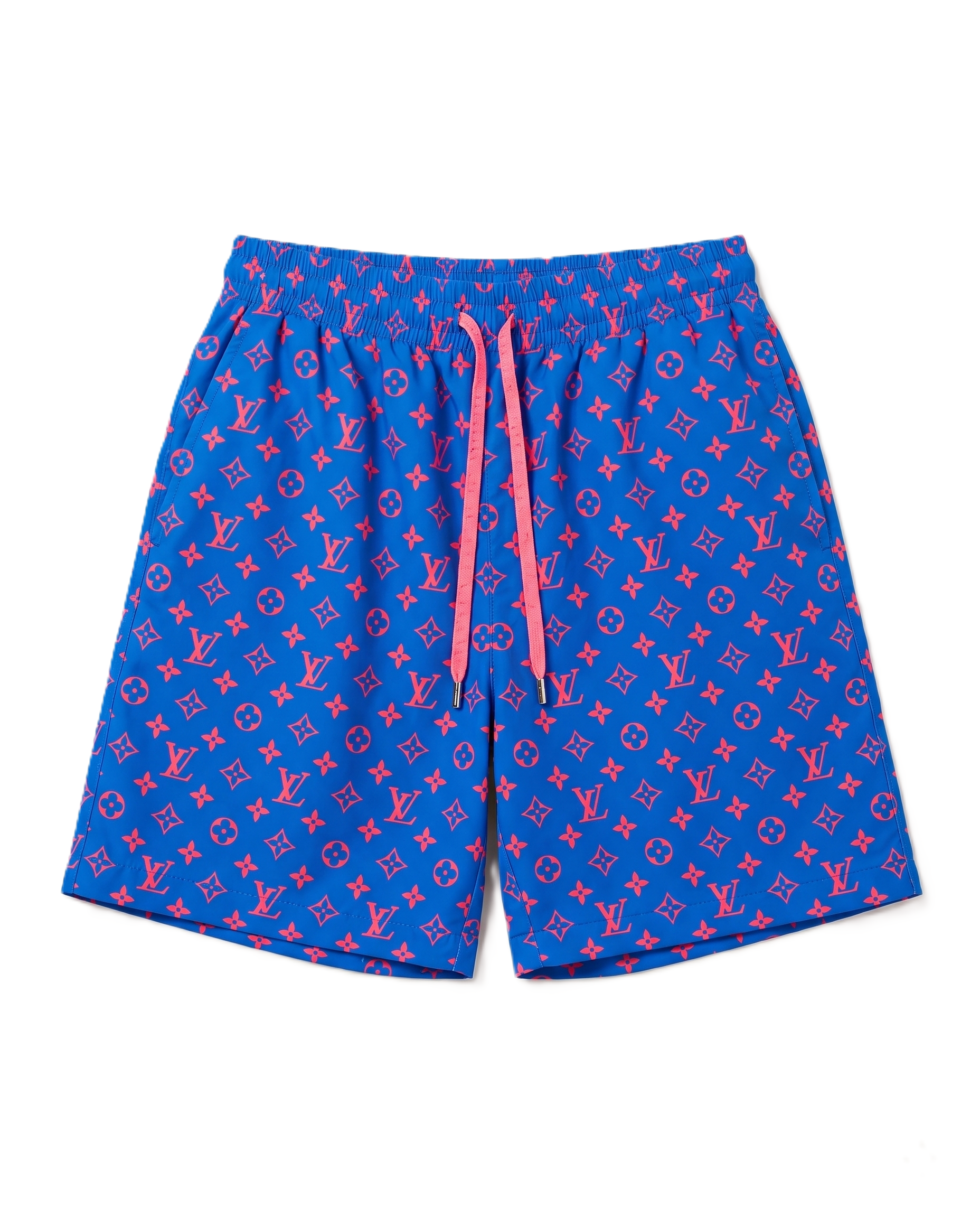 Louis Vuitton - Blue & Coral Swim Shorts