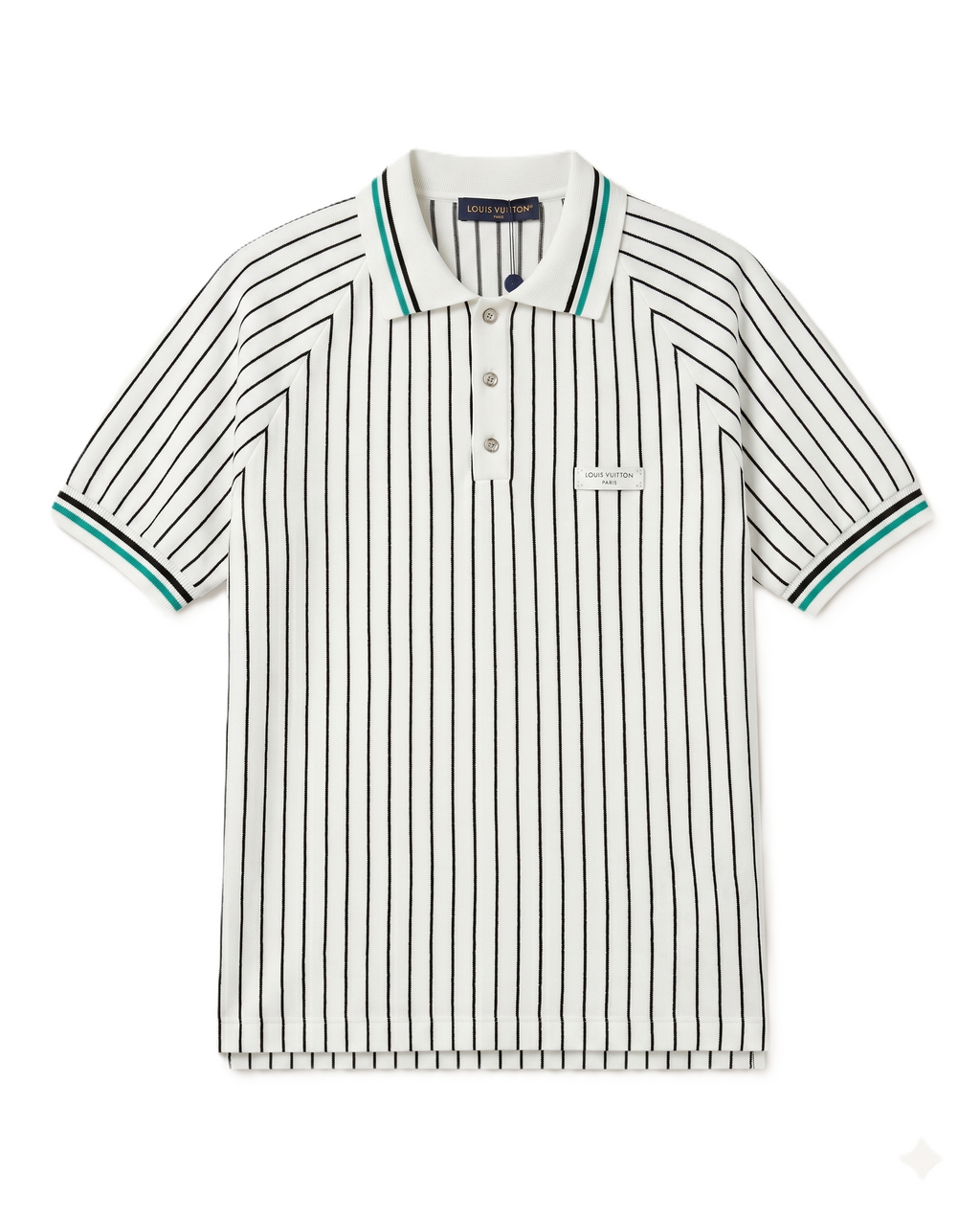 Louis Vuitton - Signature Striped Knit Polo Shirt