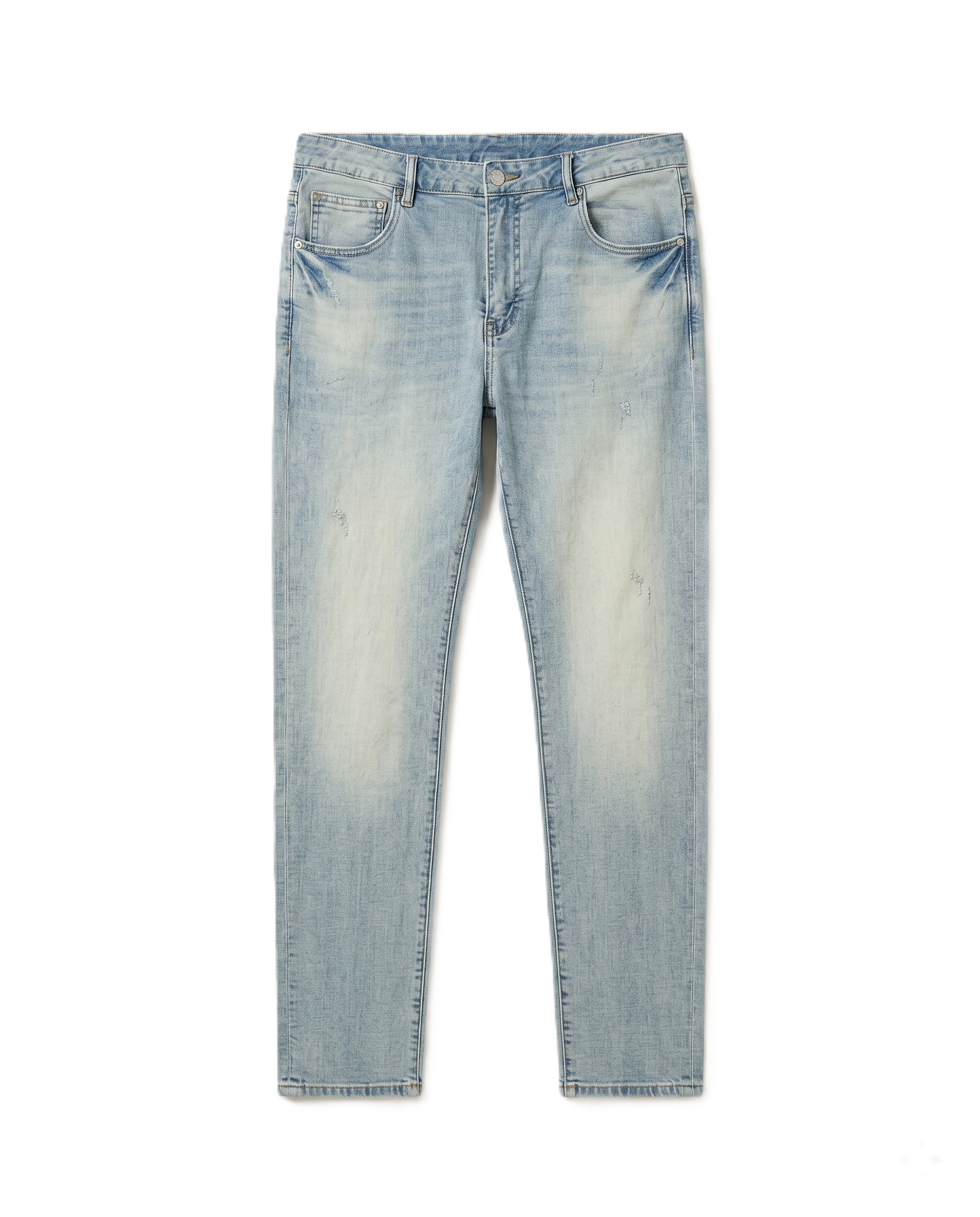 PRADA - Light Wash Distressed Jeans