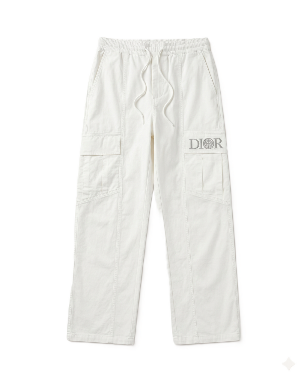 Dior - Wide-Leg Cargo Pants - White