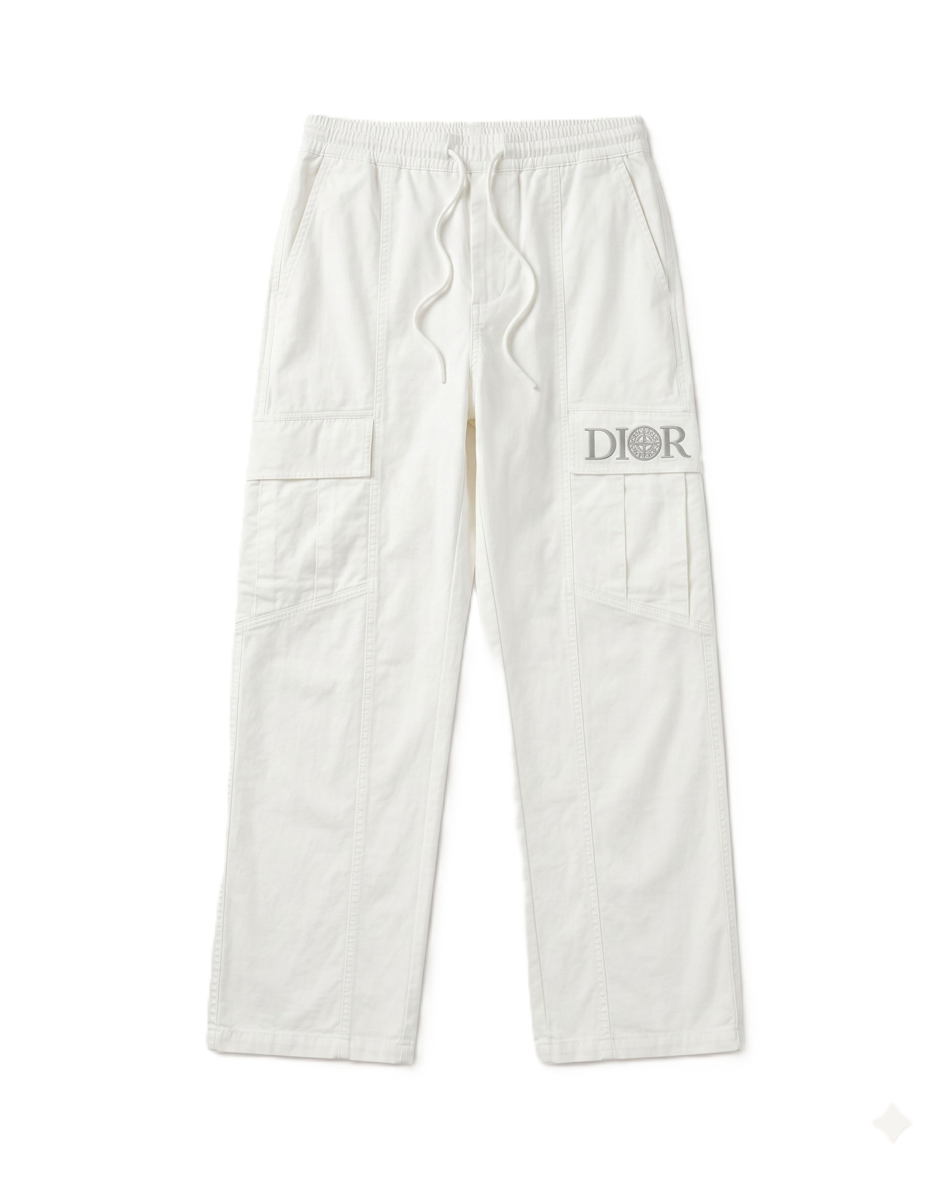 Dior - Wide-Leg Cargo Pants - White