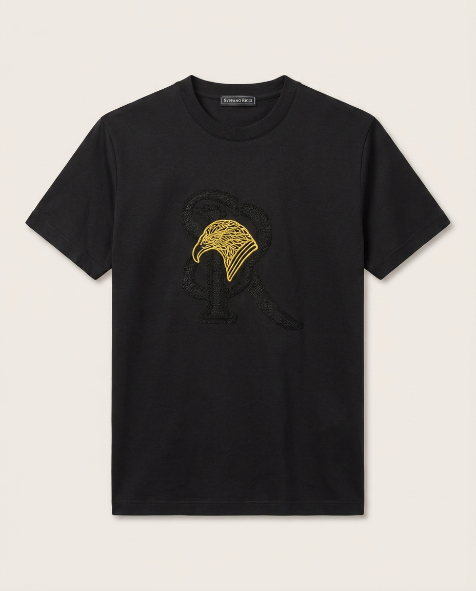 Stefano Ricci - Embroidered Eagle Logo Cotton T-Shirt