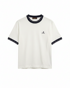 Loro Piana - Contrast Trim Lotus Embroidery T-Shirt