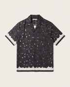 Givenchy - Rose Monogram Short-Sleeve Silk Shirt