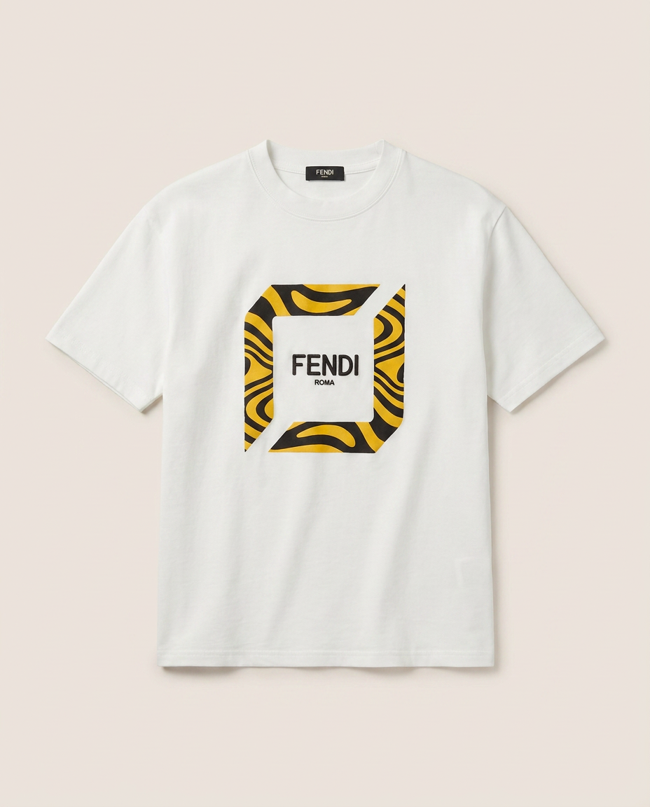 Fendi - Logo Graphic Cotton Jersey T-Shirt