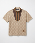 Louis Vuitton - Damier Azur Knit Collar Resort Set
